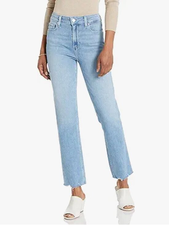 PAIGE Denim - PAIGE Hoxton Slim Straight Leg High Rise Jeans Size 24